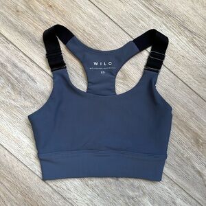 Wilo Australia Racerback Sports Bra Blue Gray XS